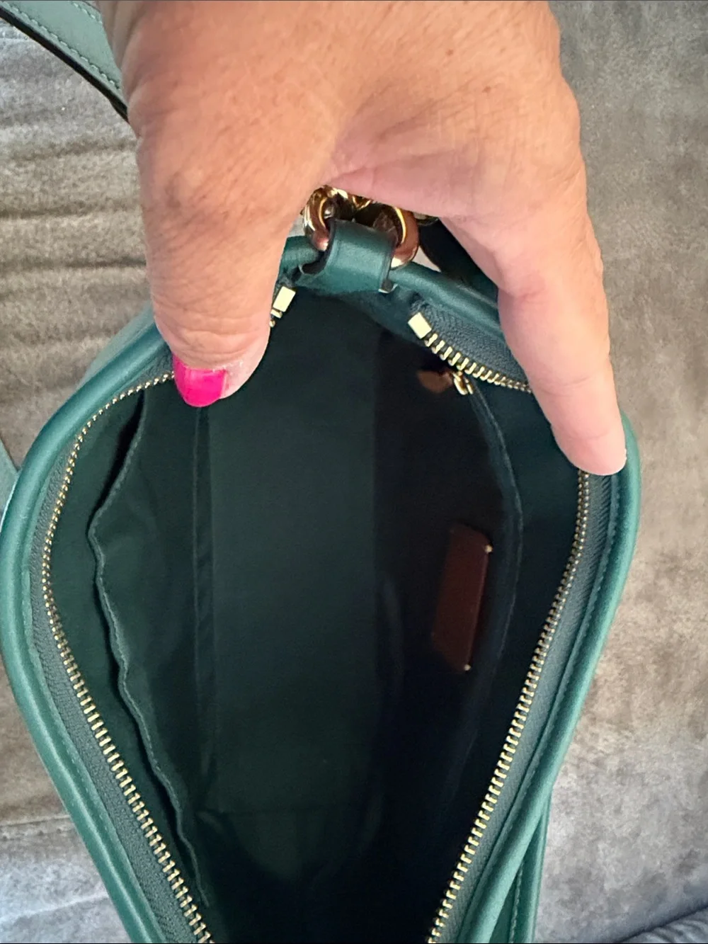 Coach Quilted Signature Shoulder Bag in Sage